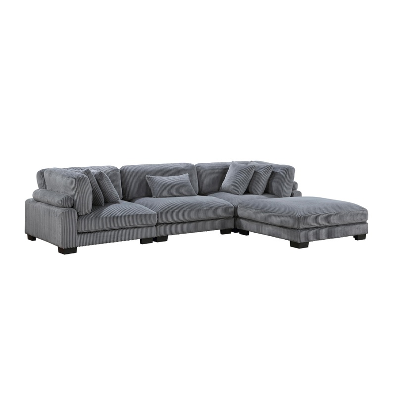 Mazin Furniture Mobilier modulaire 4-pices Traverse en tissu 8555GY*4OT