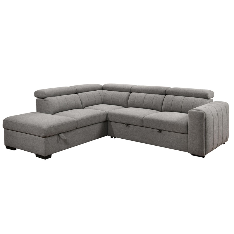 Primo International Mobilier modulaire convertible Nello en tissu NELLO-RAF-SECTIONNEL