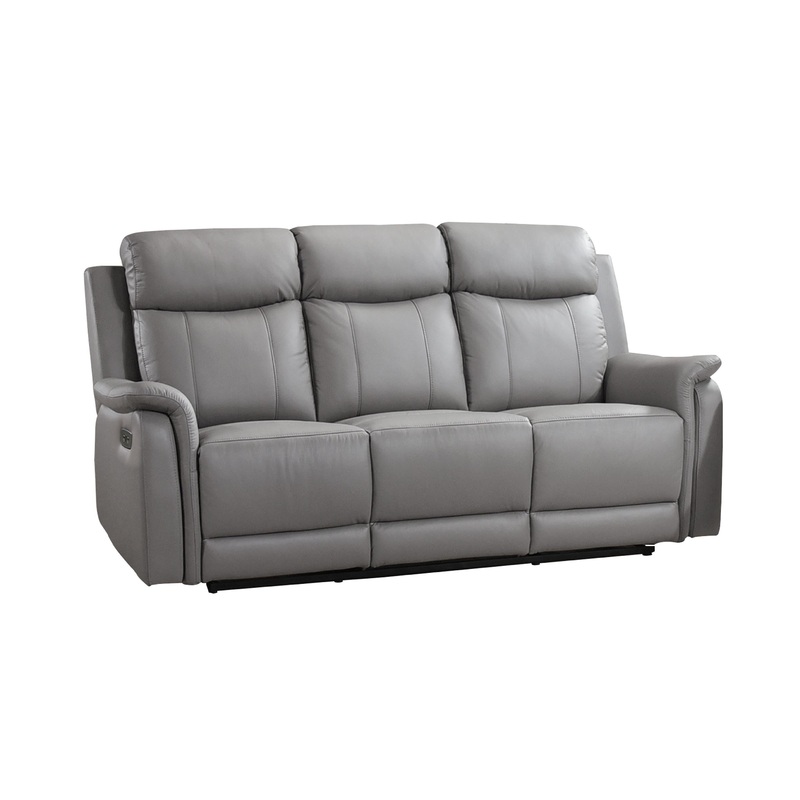 Mazin Furniture Canap inclinable motoris Cyrus en cuir et aspect cuir 99840PN-LG-3