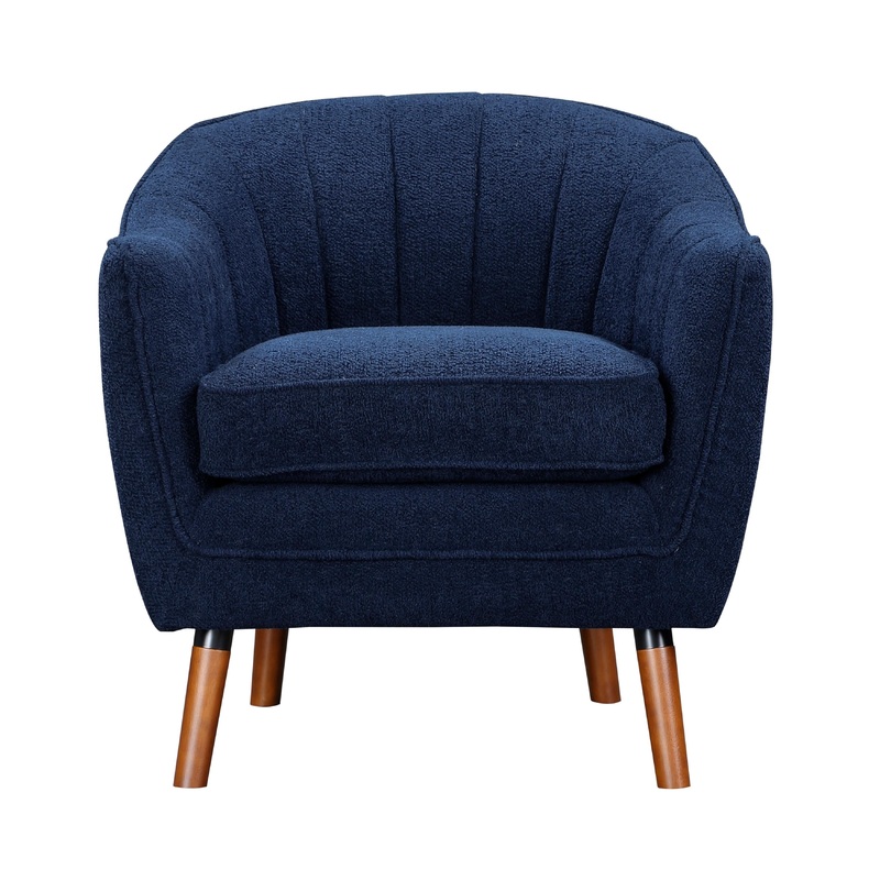 Mazin Furniture Fauteuil d'appoint fixe Cutler en tissu 1081BU-1