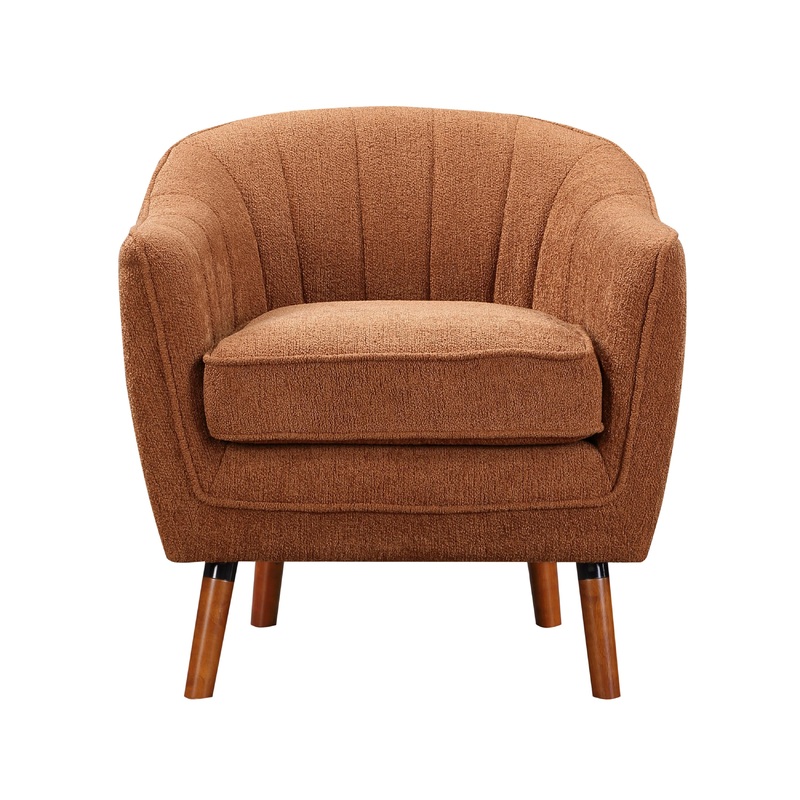 Mazin Furniture Fauteuil d'appoint fixe Cutler en tissu 1081RU-1