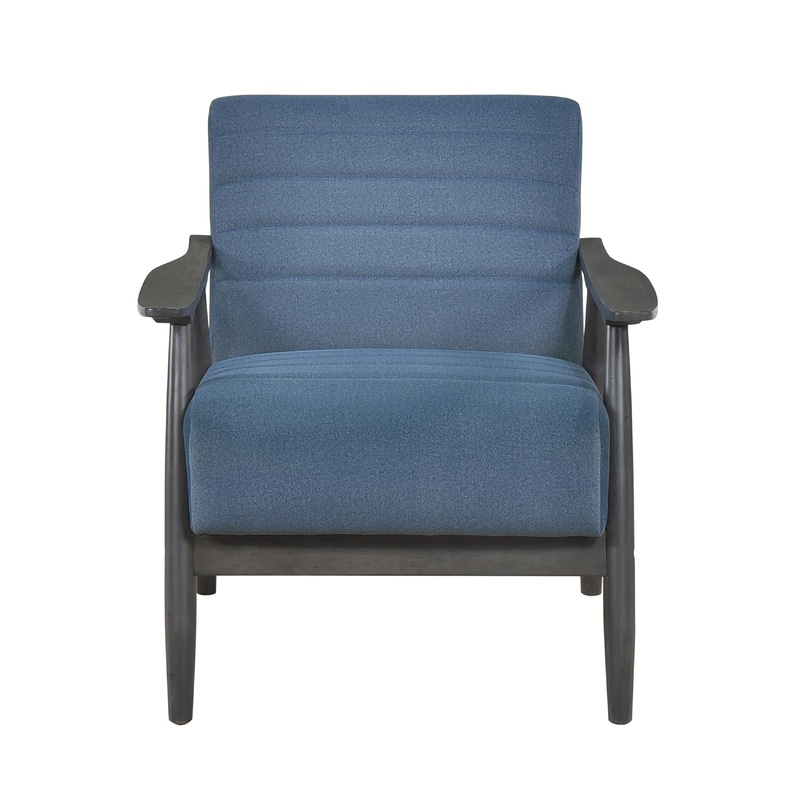Mazin Furniture Fauteuil d'appoint fixe Greeley en tissu 1287BU-1