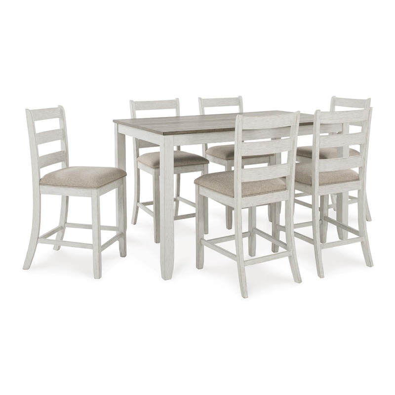 Signature Design by Ashley Ensemble de salle  manger 7-pices Skempton de hauteur comptoir D394-423