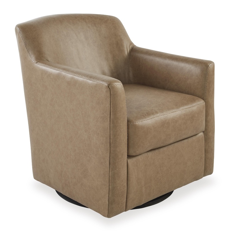 Signature Design by Ashley Fauteuil d'appoint pivotant Bradney en cuir et aspect cuir A3000323C