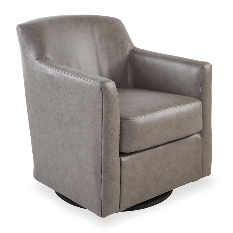 Signature Design by Ashley Fauteuil d'appoint pivotant Bradney en cuir et aspect cuir A3000324C