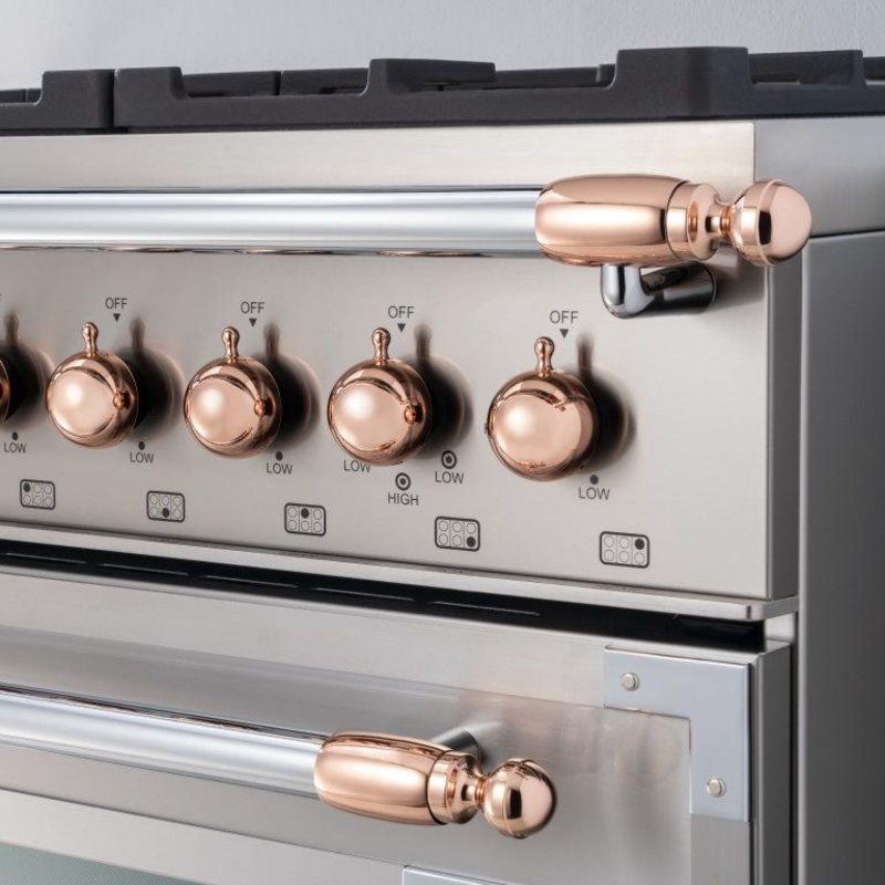 Bertazzoni Ensemble dcoratif en cuivre pour la cuisinire et la hotte DSHERTKHPC
