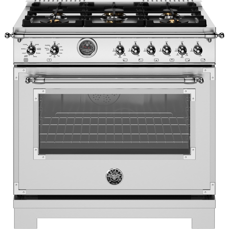 Bertazzoni Cuisinire amovible binergie de 36 pouces HER366BCFEPXT
