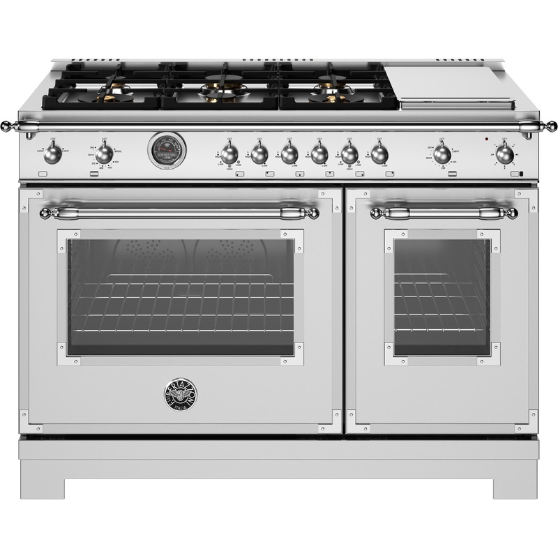 Bertazzoni Cuisinire amovible  gaz de 48 pouces HER486BTFGMXT