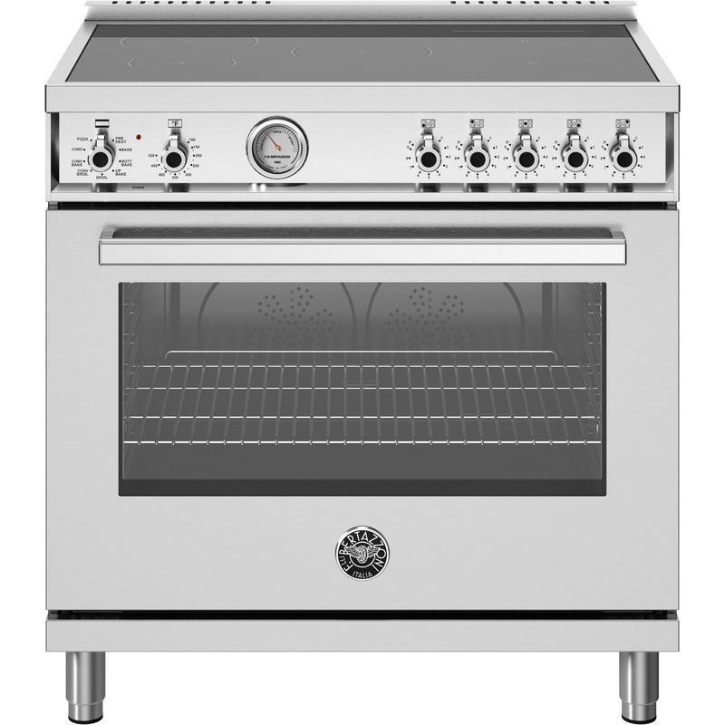 Bertazzoni Cuisinire amovible  induction de 36 pouces PRO365INMXV
