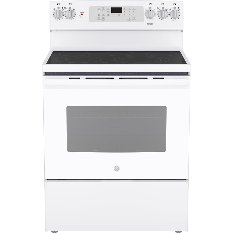 GE Cuisinire lectrique amovible de 30 pouces avec technologie convection JCB840DVWW