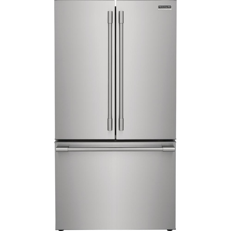 Frigidaire Professional Rfrigrateur trois portes avec porte  deux battants  profondeur de comptoir de 36 pouces, 23,3 pi. cu. avec affichage numrique PRFG2383AF