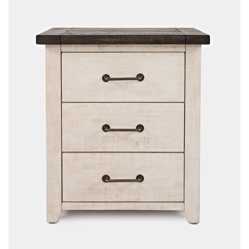Jofran Table de nuit Madison County  3 tiroirs 1706B-90