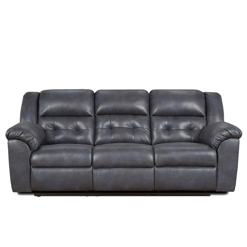 Affordable Furniture Mfg Canap inclinable Telluride en tissu et aspect cuir Telluride 1503