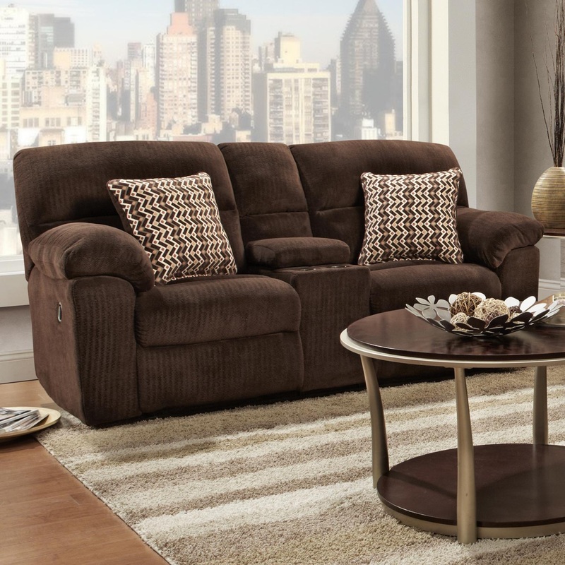 Affordable Furniture Mfg Causeuse fixe en tissu 1420