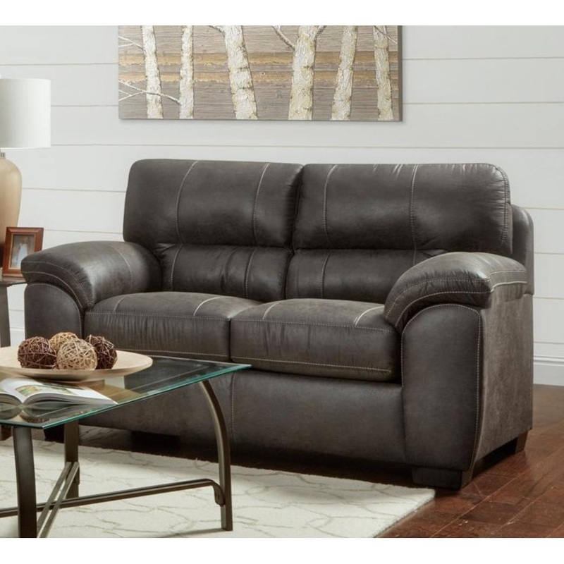 Affordable Furniture Mfg Causeuse fixe en tissu 5602