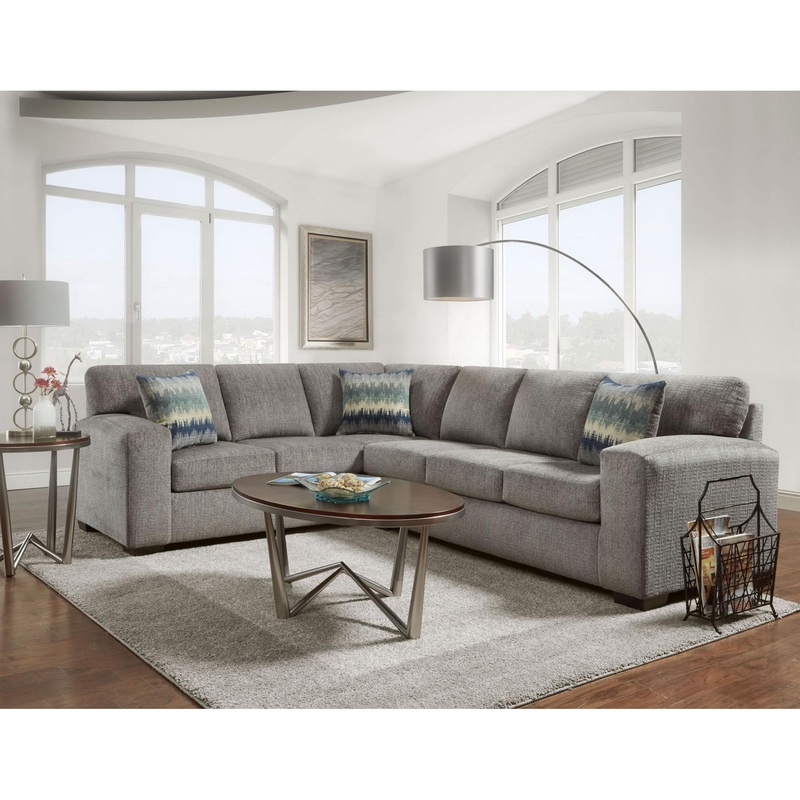 Affordable Furniture Mfg Mobilier modulaire 2-pices en tissu 5951/5952