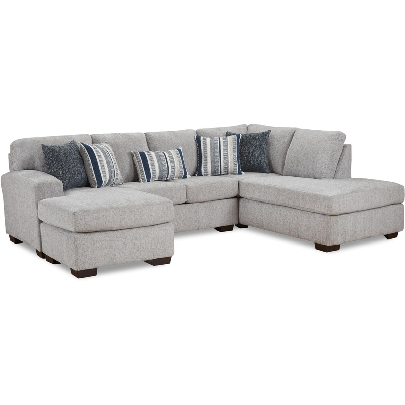 Affordable Furniture Mfg Mobilier modulaire 3-pices en tissu 4551/4555/4552