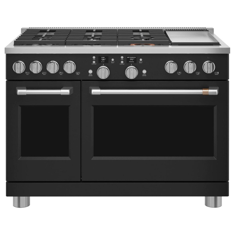 Caf Cuisinire amovible  binergie de 48 po avec 6 brleurs et plaque chauffante C2Y486P3TD1