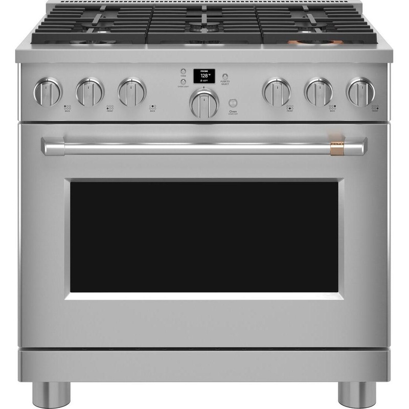 Caf Cuisinire amovible  gaz de 36 po. avec connectivit WI-FI CGY366P2TS1