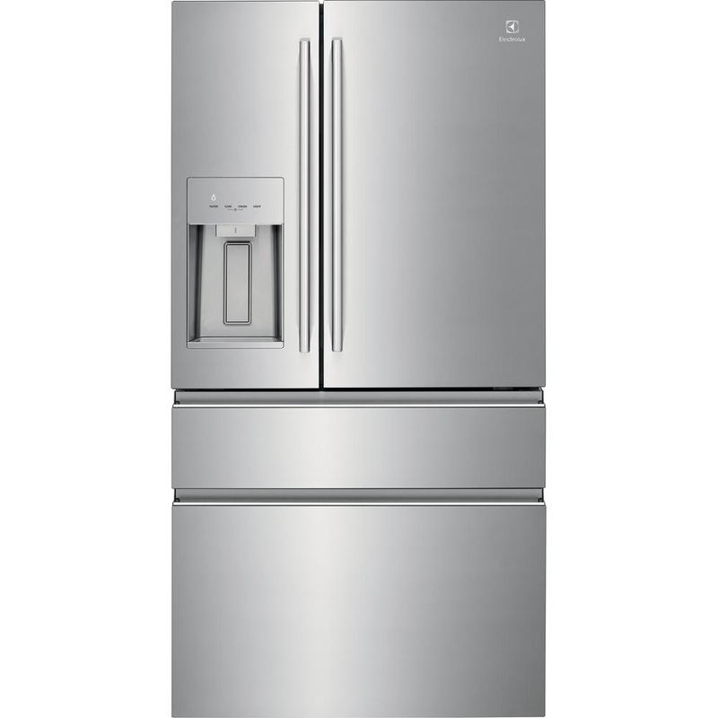 Electrolux Rfrigrateur quatre portes avec porte  deux battants  profondeur de comptoir avec tiroir TempAdapt ERMC2295AS
