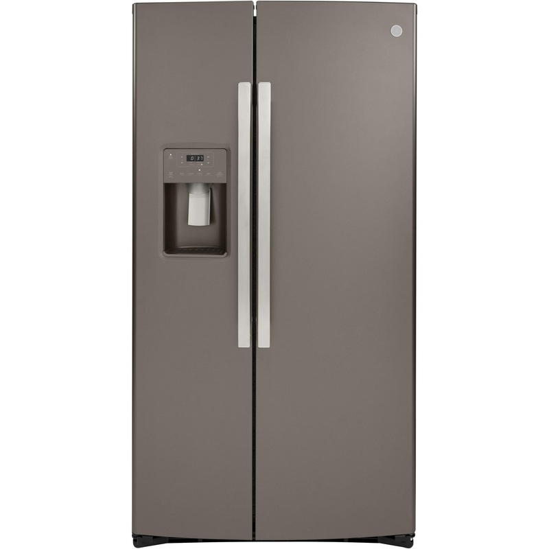 GE Rfrigrateur cte--cte  profondeur de comptoir de 36 po., 21,8 pi.cu. avec distributeur d'eau et de glaons GZS22IMNES