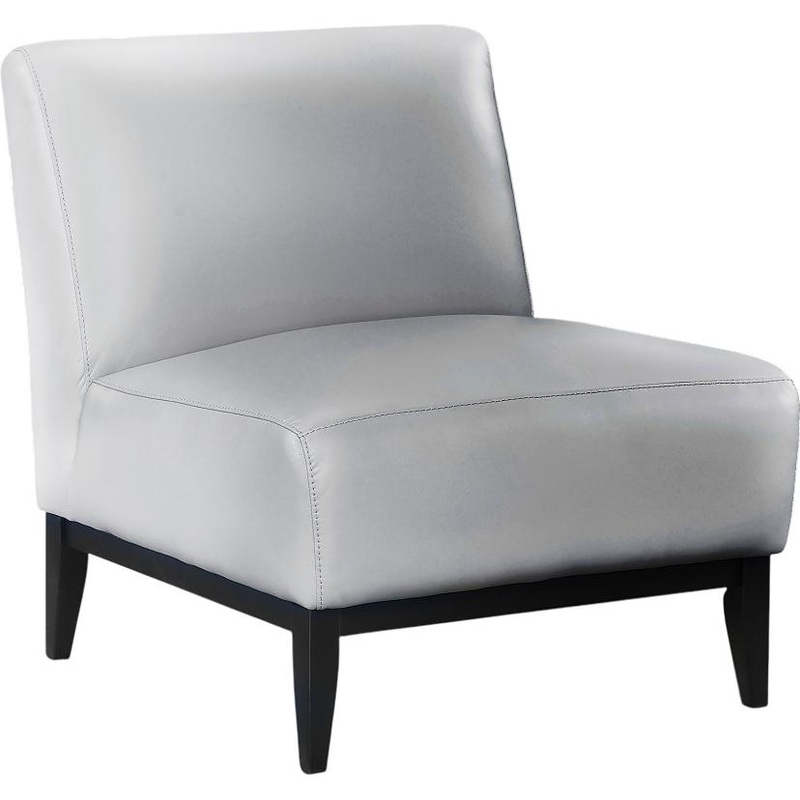 Mazin Furniture Fauteuil d'appoint fixe Houghton en cuir 1129SVE-1