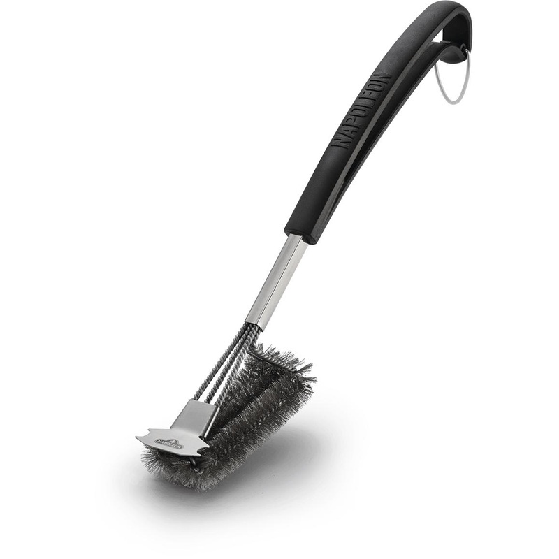 Napoleon Brosse a gril a trois ranges avec poils en acier inoxydable 62063