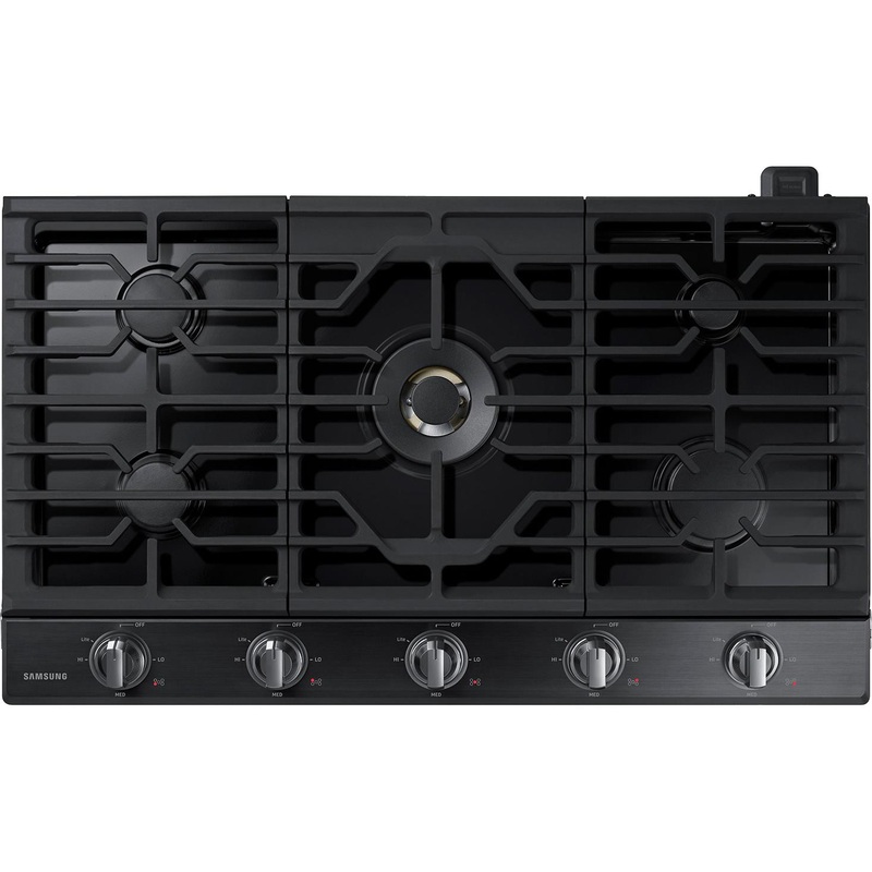 Samsung Table de cuisson encastre  gaz de 36 po avec connection Wi-Fi et Bluetooth NA36N7755TG/AA