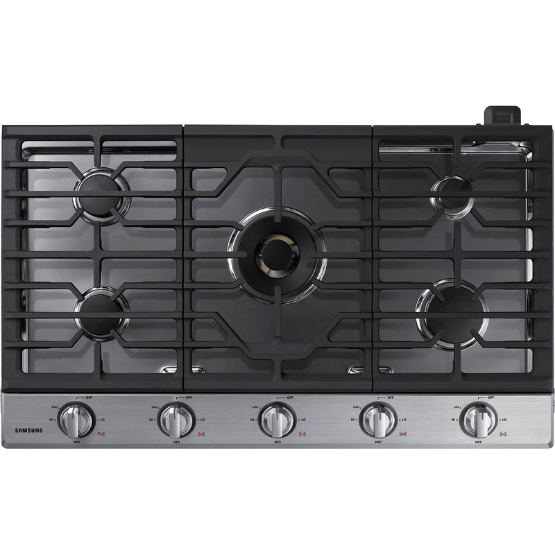 Samsung Table de cuisson encastre  gaz de 36 po avec connection Wi-Fi et Bluetooth NA36N7755TS/AA