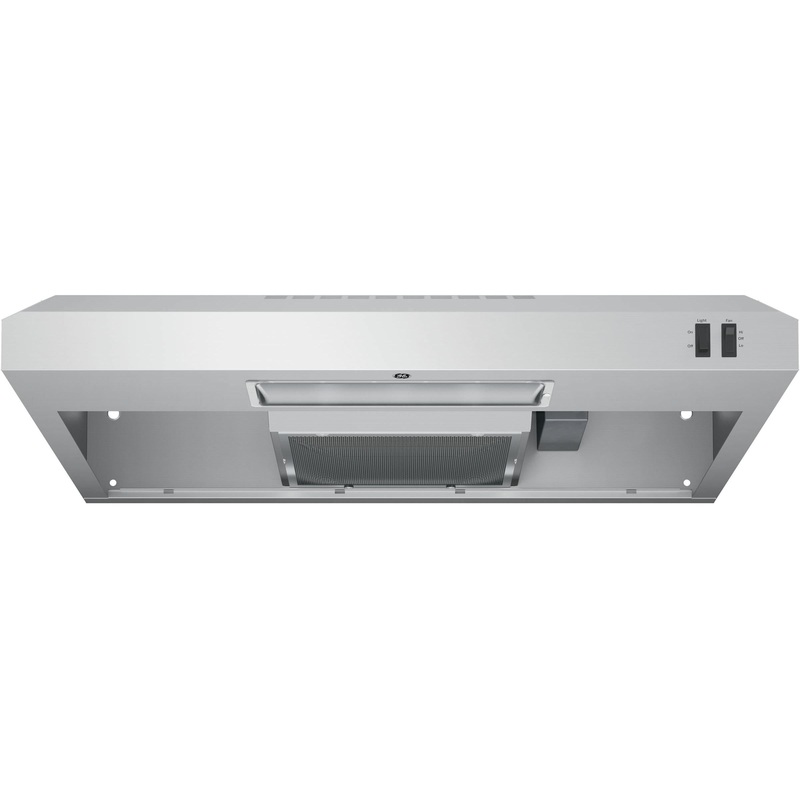 GE Hotte de cuisinire sous le cabinet de 30 po avec 2 vitesses JVX3300SJSSC