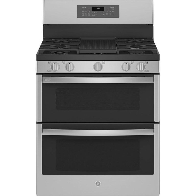 GE Profile Cuisinire amovible au gaz de 30 po. avec technologie convection europenne vritable PCGB965YPFS