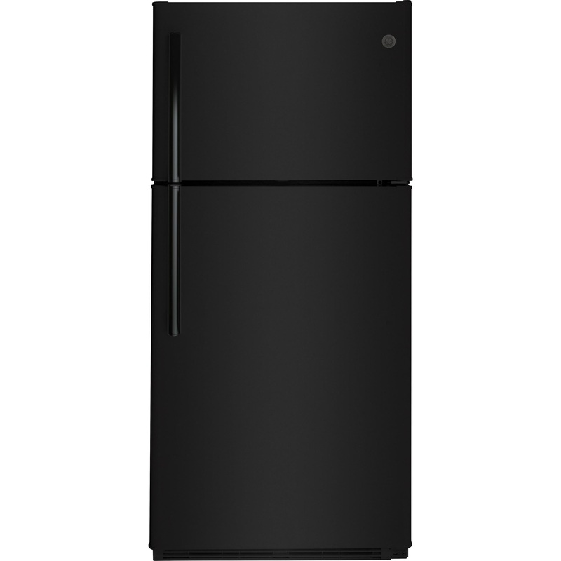 GE Rfrigrateur  conglateur suprieur de 30 po, 18 pi cu avec porte rversible GTE18FTLKBB