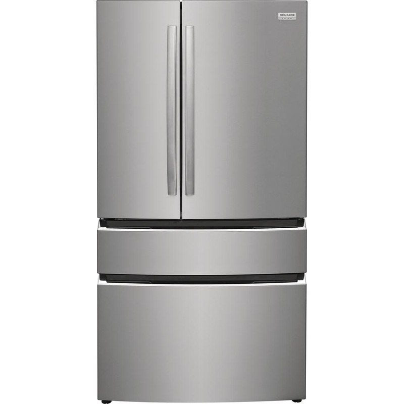 Frigidaire Gallery Rfrigrateur quatre portes avec porte  deux battants de 27,2 pi. cu. avec distributeur d'eau interne et machine  glaons GRMN2872AF