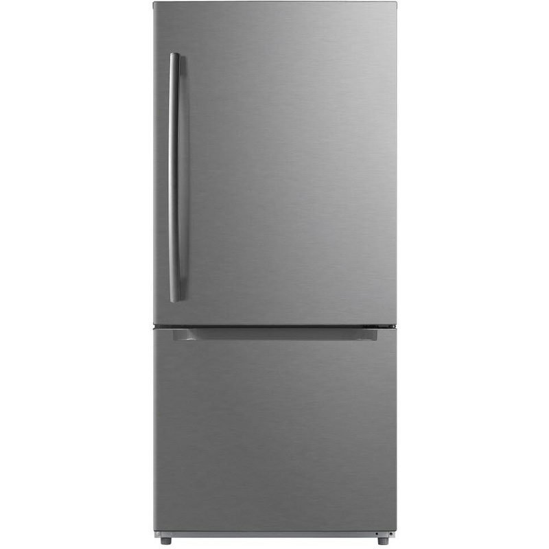 Moffat Rfrigrateur  conglateur infrieur amovible de 30 po., 18,6 pi.cu. clairage DEL MDE19DSNKSS