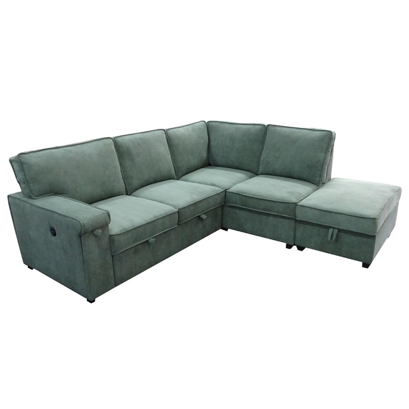 Primo International Mobilier modulaire convertible Nicola en tissu UF10138683STX3/UF10138683STR1/UF10138683STOS