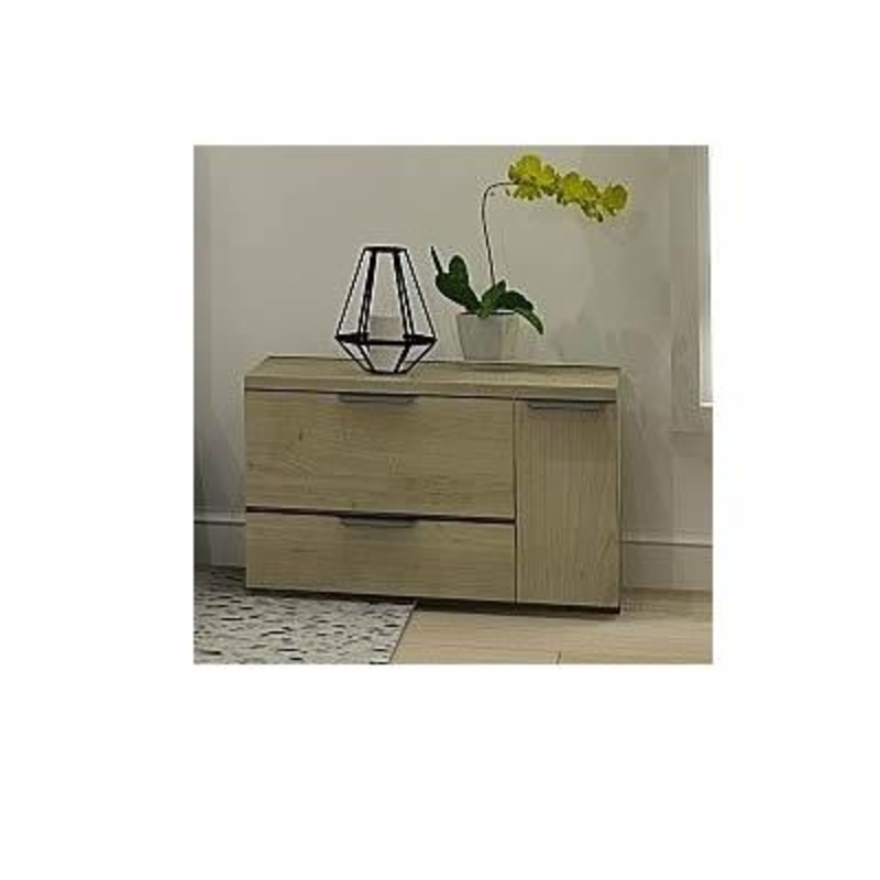 MEQ Table de nuit  2 tiroirs 9158-TD