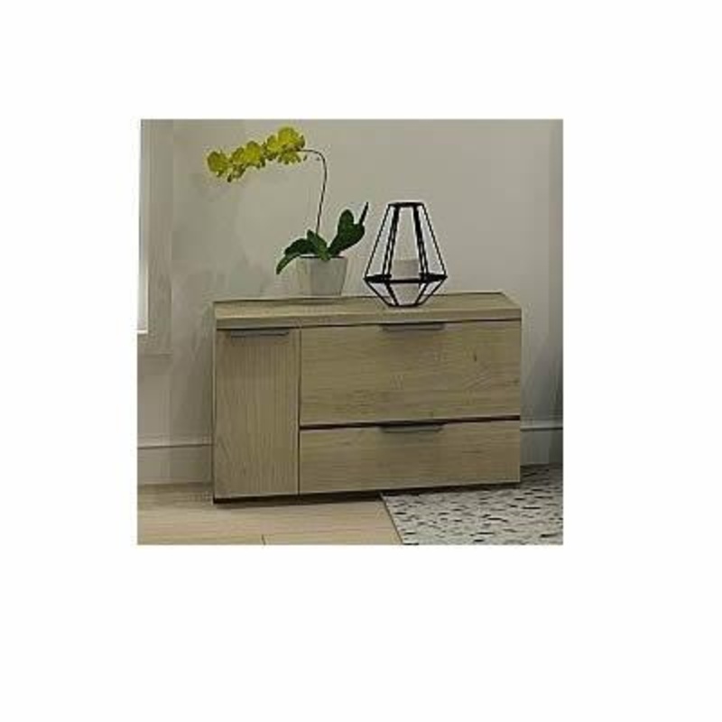 MEQ Table de nuit  2 tiroirs 9158-TG