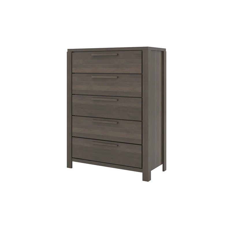 Villageois Commode 5 tiroirs fini en Ardoise
