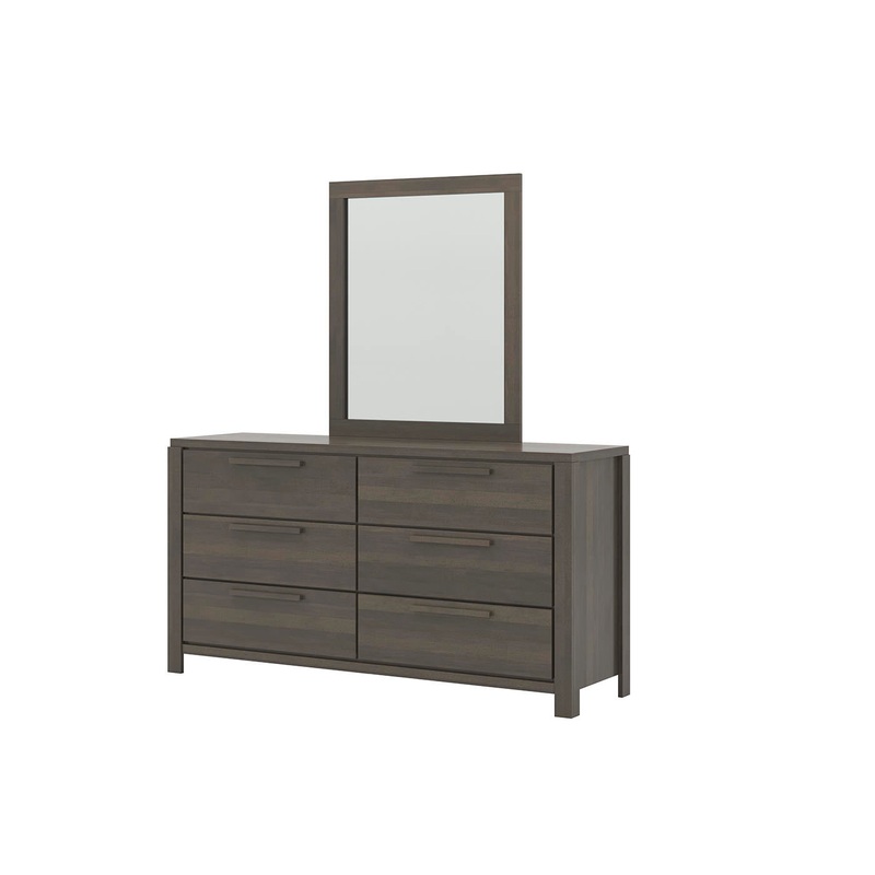 Villageois miroir pour commode fini en Ardoise