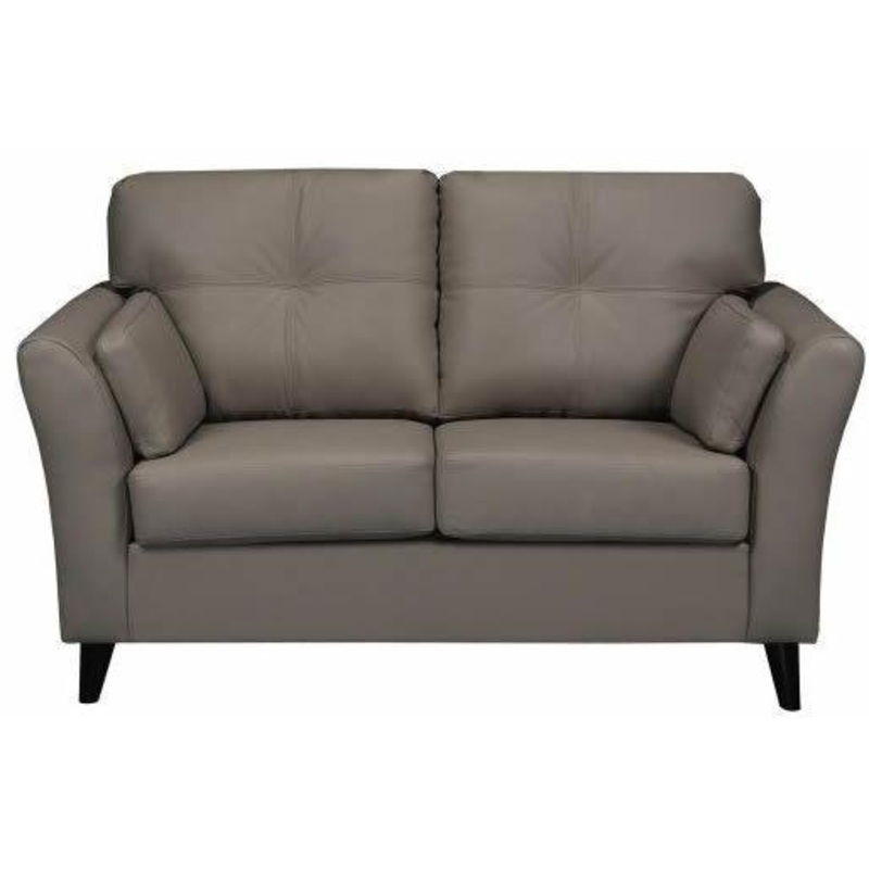 Aman Furniture Causeuse fixe en cuir 9688